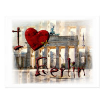 Ich Liebe Berlin Postkarte