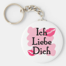 Ich Liebe Dich - alemán te amo Llaveros