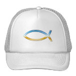 Ichthus - cielo y tierra cristianos del símbolo de gorro