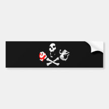 Icono #12 del pirata etiqueta de parachoque