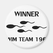 icono 1966 del equipo de natación del ganador imán de frigorifico