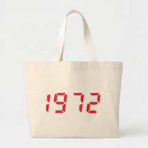 icono 1972 del rojo bolsa lienzo
