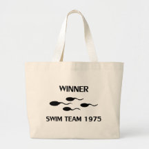 icono 1975 del equipo de natación del ganador bolsas de mano
