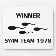 icono 1978 del equipo de natación del ganador tapete de raton