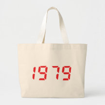 icono 1979 del rojo bolsa lienzo