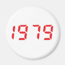 icono 1979 del rojo iman de frigorífico