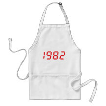 icono 1982 del rojo delantal