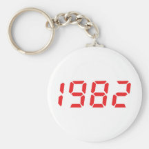 icono 1982 del rojo llavero personalizado