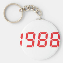 icono 1988 del rojo llavero personalizado