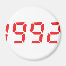 icono 1992 del rojo imanes para frigoríficos