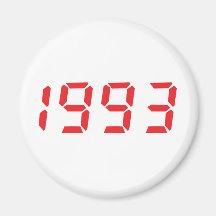 icono 1993 del rojo imán de frigorifico