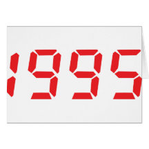 icono 1995 del rojo tarjeta