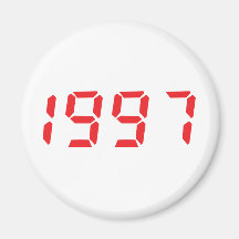 icono 1997 del rojo imanes para frigoríficos