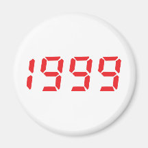 icono 1999 del rojo imanes de nevera