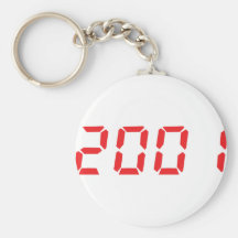 icono 2001 del rojo llaveros personalizados