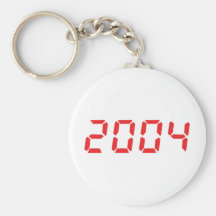 icono 2004 del rojo llavero personalizado