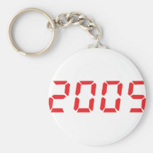 icono 2005 del rojo llaveros personalizados
