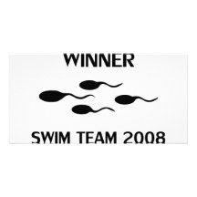 icono 2008 del equipo de natación del ganador tarjeta personal
