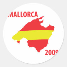 icono 2009 de Mallorca Pegatina Redonda
