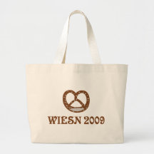 icono 2009 del brezel del wiesn bolsas lienzo