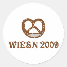 icono 2009 del brezel del wiesn pegatina