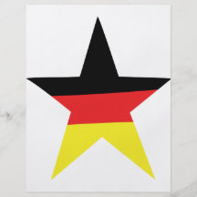 icono alemán de la estrella tarjetas informativas