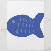 icono azul de los pescados tarjetas informativas