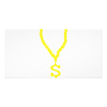 icono bling-bling del chulo del dólar tarjeta fotografica  
