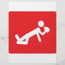 icono borracho del hombre flyer personalizado