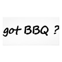 icono conseguido del Bbq Tarjeta Con Foto Personalizada