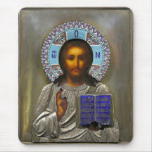 ICONO DE CRISTO DEL RUSO TAPETE DE RATONES