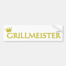 Icono de Grillmeister Pegatina De Parachoque
