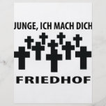 Icono de la camiseta de Friedhof del dich del mach Tarjeton