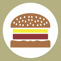 icono de la hamburguesa pegatinas