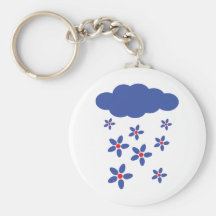 icono de la lluvia de la flor llaveros