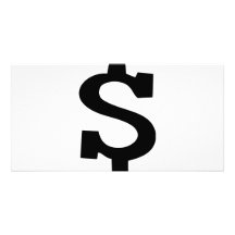 icono de la muestra de dólar tarjetas fotográficas 