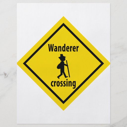 icono de la travesía del vagabundo tarjeta publicitaria