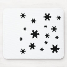 icono de los copos de nieve alfombrillas de ratones
