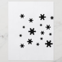 icono de los copos de nieve tarjetas publicitarias