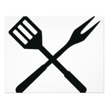Icono de los cubiertos del Bbq Anuncios Personalizados