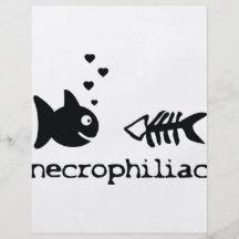 icono de los pescados del philiac del necro tarjeta publicitaria