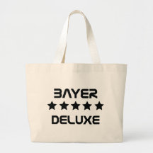icono de lujo negro de bayer bolsa lienzo