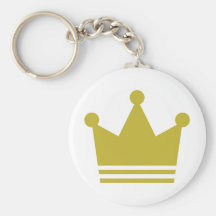 icono de oro de la corona del fiesta llavero