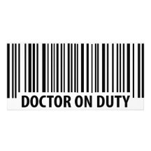 icono de servicio del doctor tarjeta personal con foto