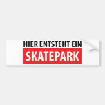 Icono de Skatepark del ein del entsteht de Hier Pegatina De Parachoque