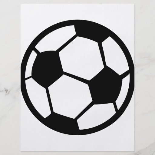 icono del balón de fútbol flyer a todo color
