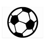 icono del balón de fútbol postal