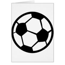 icono del balón de fútbol tarjeta