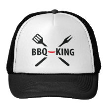 Icono del Bbq-Rey Gorros Bordados