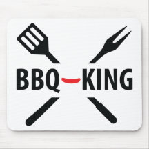 Icono del Bbq-Rey Tapetes De Ratón